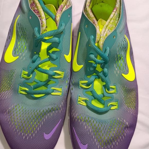 Nike tr fit 5 purple yellow ombré workout shoes size 9 - Picture 2 of 9